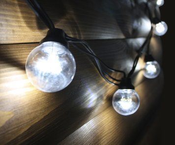 Світлодіодна ретрогірлянда лампочки Lumion Galaxy Bulb String 10 м 20 ламп зовнішня колір білий холод. 1092-NN фото