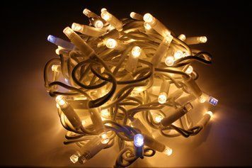 Гірлянда вулична LUMION нитка 200LED 10m 230V білий/жовтий, IP44 EN 2015-DE фото
