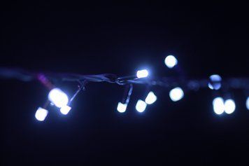Вулична гірлянда LUMION "Нитка" 100LED 10m 230V колір білий холодний/білий IP44 статич. 2046-1-DE фото