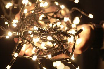 Гірлянда вулична LUMION штора 456LED 2x1,5m 230V теплий білий/чорний IP44 EN 2065-DE фото