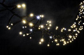 Гірлянда вулична LUMION нитка 240LED 5m 230V колір теплий білий, мерехтить 30 LED IP44 EN 2101-DE фото